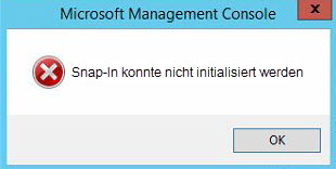Fehler „Snap-In konnte nicht initialisiert werden“ in der Microsoft Management Console