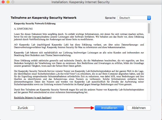 Lesen Sie die Kaspersky Security Network-Erklärung