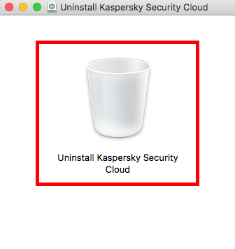 Starten der Deinstallation von Kaspersky Security Cloud für Mac