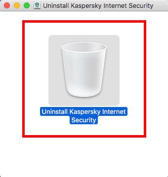 Das Fenster des Assistenten zur Deinstallation von Kaspersky Internet Security für Mac
