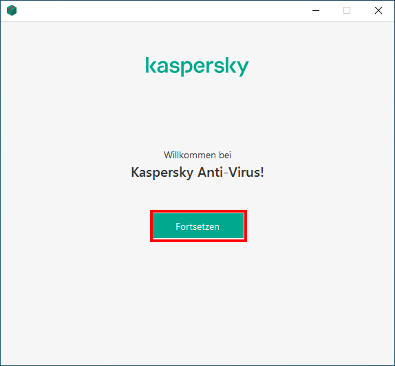 Installation von Kaspersky Anti-Virus