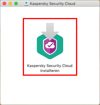Installation von Kaspersky Security Cloud für Mac