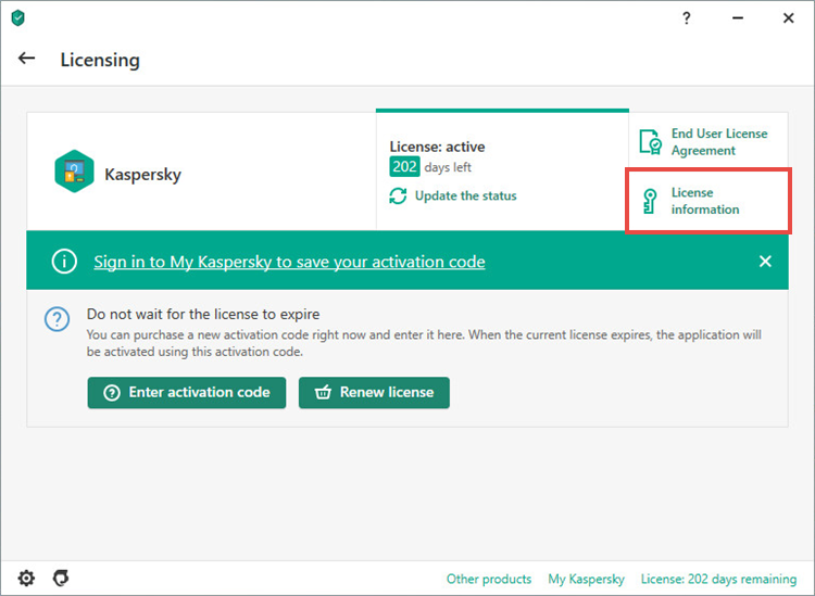 Viewing the number of devices for a license