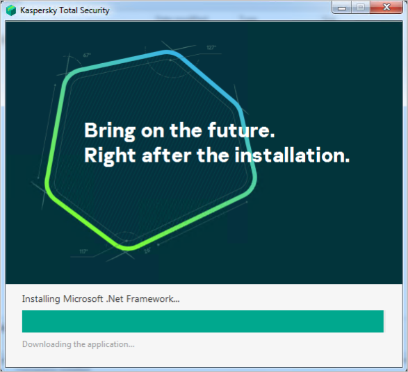 A Kaspersky application installation wizard window