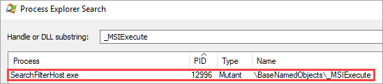 Search for the process that’s interrupting the installation of a Kaspersky application.