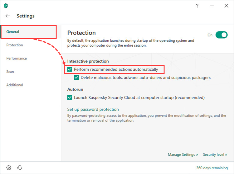 How to adjust Web Anti-Virus settings in Kaspersky Security Cloud 19