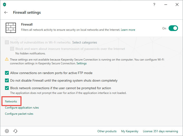 Modif Raket How to use Firewall in Kaspersky Security Cloud 19