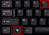 Win+R key combination