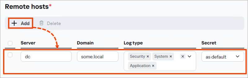 Adding remote devices for connector connection.