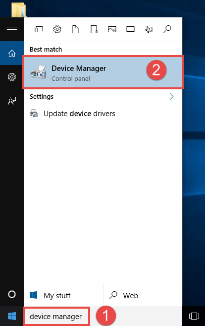 Image: Desktop of Windows 10
