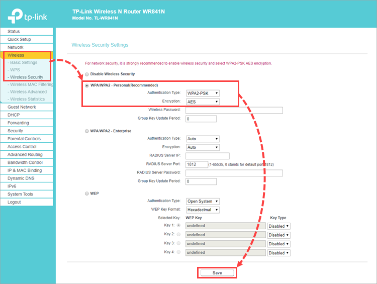 How To Encrypt Router Wi-Fi network issue message