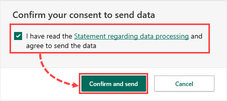 Confirming the application report in Kaspersky Security Cloud 20