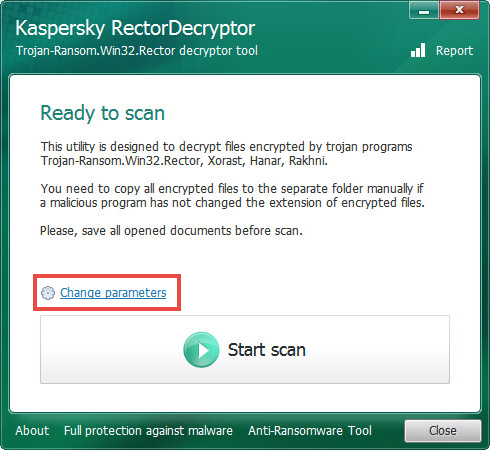 RectorDecryptor interface.