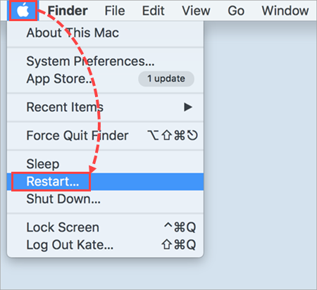 Rebooting Mac OS (OS X)