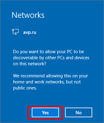 Allowing being detected by a known network in Windows