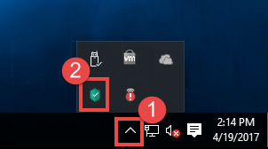 Image: the Kaspersky Security Cloud icon on Desktop