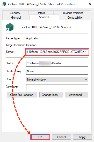 Adding installation parameters for Kaspersky Security Cloud