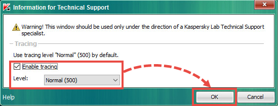 Enabling traces in Kaspersky Security for Virtualization 5.0 Light Agent