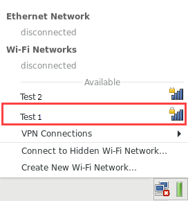 Selecting a Wi-Fi network in Kaspersky Rescue Disk 18
