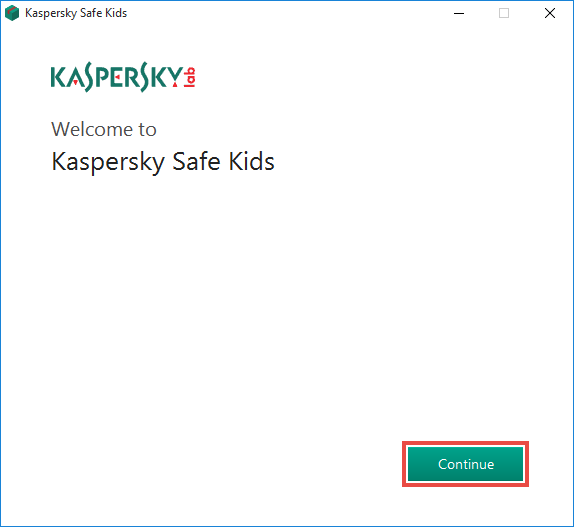 Completing installation of Kaspersky Safe Kids
