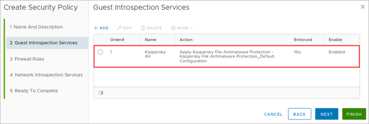 Checking the information about the Kaspersky File Antimalware Protection service