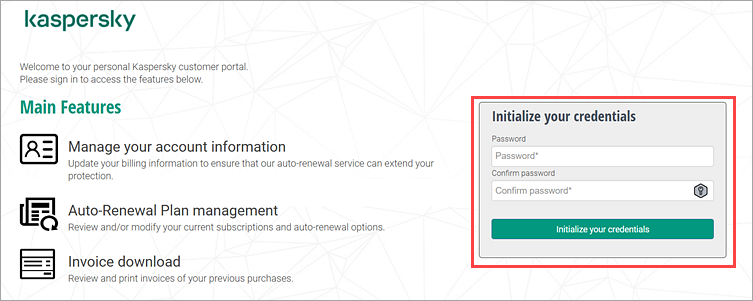 Initializing credentials for Nexway Customer account.