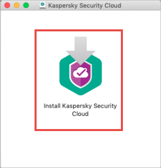 The installation wizard of Kaspersky Security Cloud for Mac