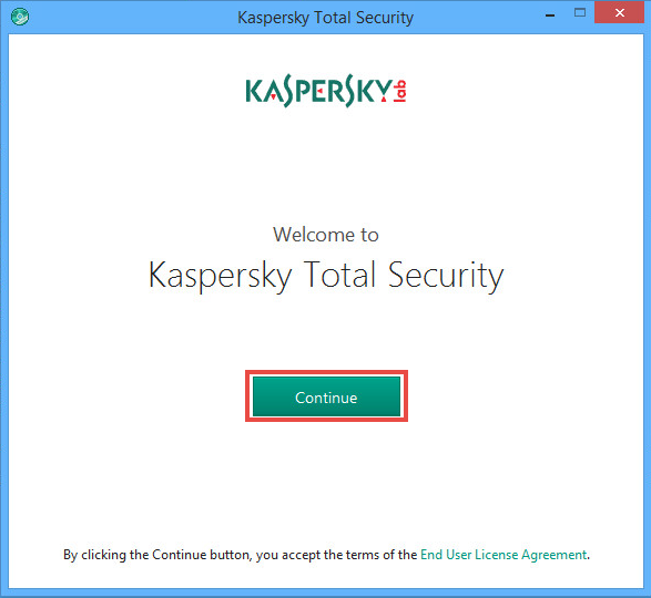 Installing Kaspersky Total Security 2018