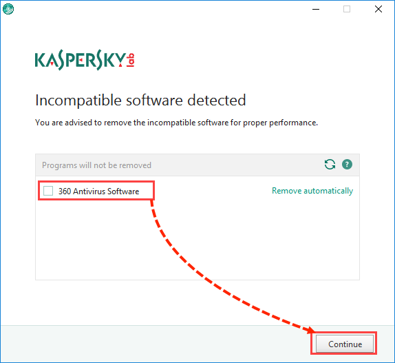 Software Cleaner in Kaspersky Total Security 2018 