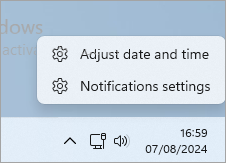 Proceeding to the Date & time settings in Windows 11.