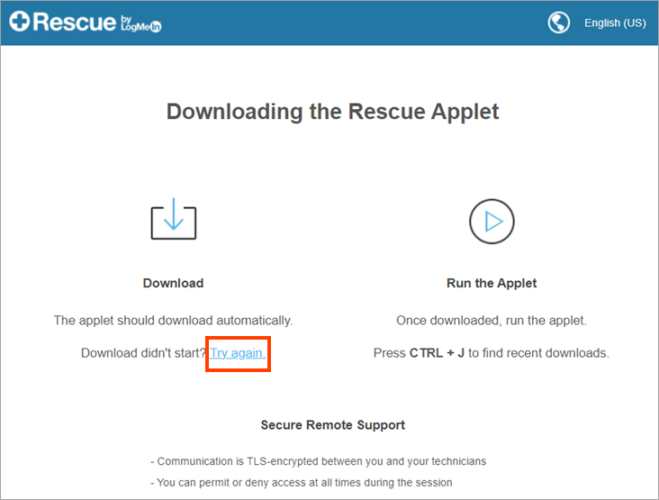 The LogMeIn website.