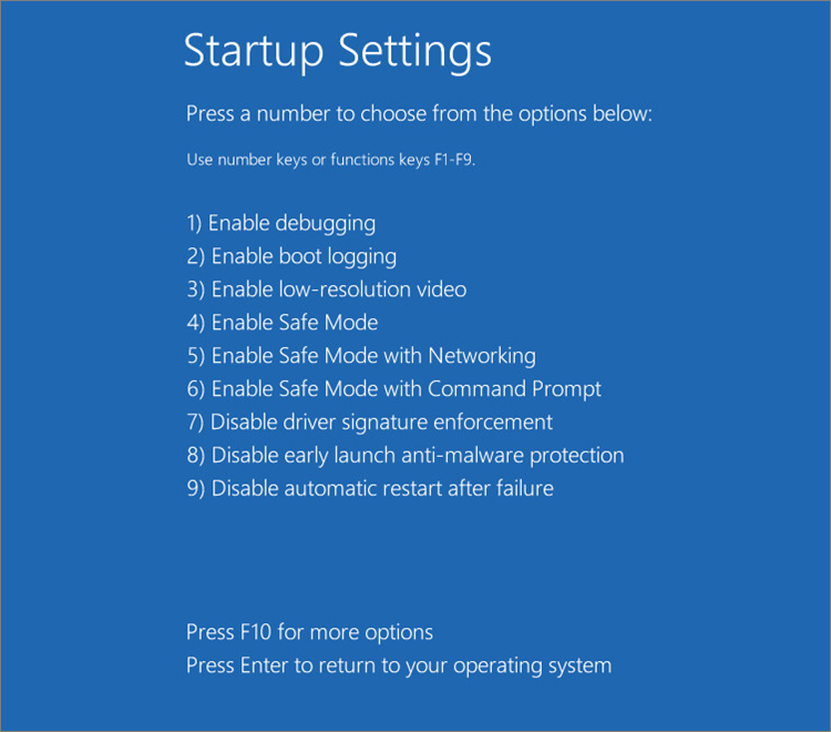 Activar el Modo seguro en Windows 8, 8.1.