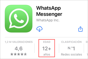 Página de WhatsApp en App Store.