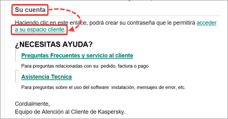 Navegar a la cuenta de cliente de Nexway desde el correo electrónico de confirmación de la compra.