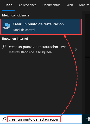 Abrir las Propiedades del sistema en Windows 10.