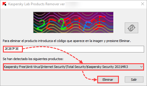 Eliminar una aplicación con la herramienta kavremover.