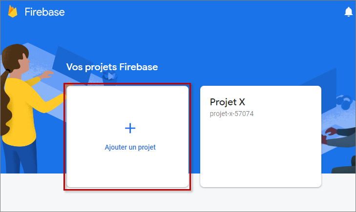 Ajouter un projet dans Firebase