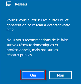 Autoriser les autres PC et appareils du réseau à détecter votre PC dans Windows 10