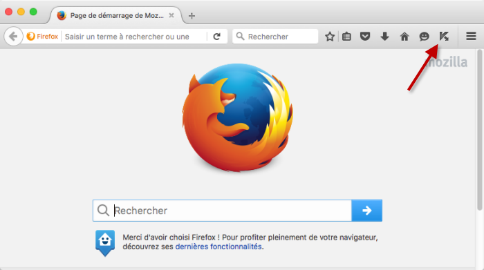 Image : ouvrir le Clavier virtuel dans le navigateur Mozilla Firefox