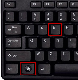 Image : appuyez sur Win + E sur le clavier