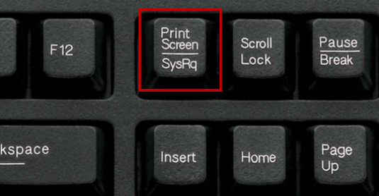 Touche Print Screen sur le clavier