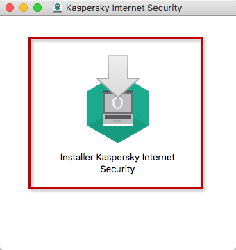 Passer à l'installation de Kaspersky Internet Security 20 for Mac