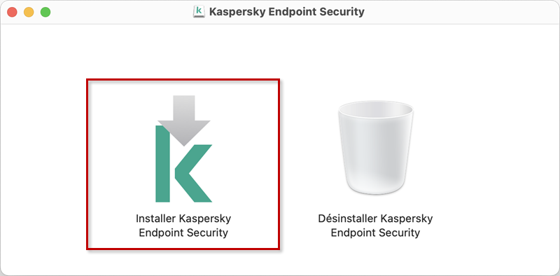 Passer à l'installation de Kaspersky Endpoint Security 11 for Mac