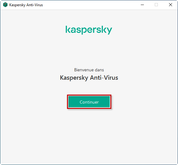 Procéder à l'installation de Kaspersky Anti-Virus