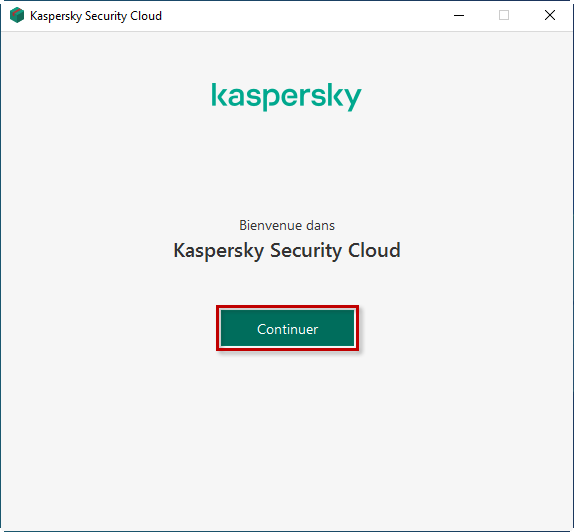 Procéder à l'installation de Kaspersky Security Cloud