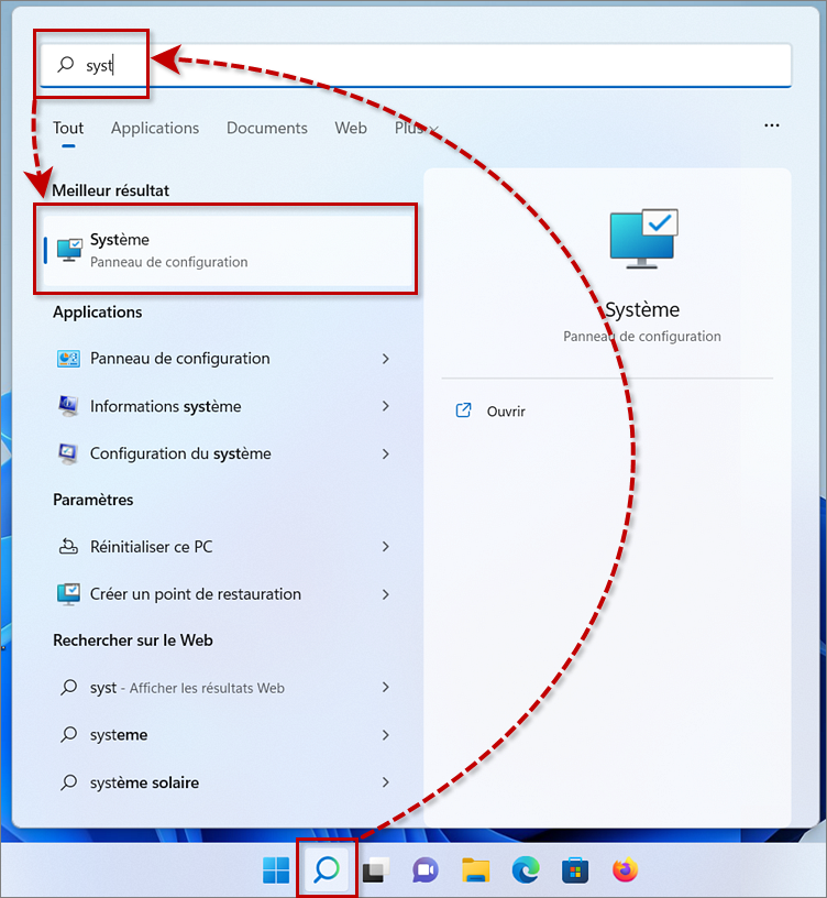 Accéder aux informations système dans Windows 11