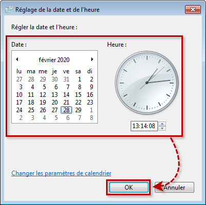 Modifier la date dans Windows Vista et Windows 7
