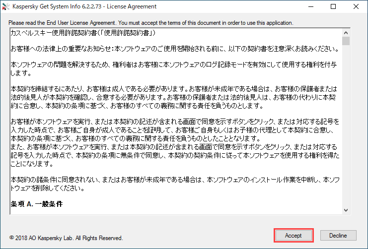 Get System Info レポート