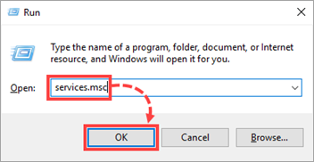 Otwieranie usług w systemie Windows 10