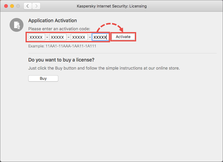Aktywowanie Kaspersky Internet Security for Mac